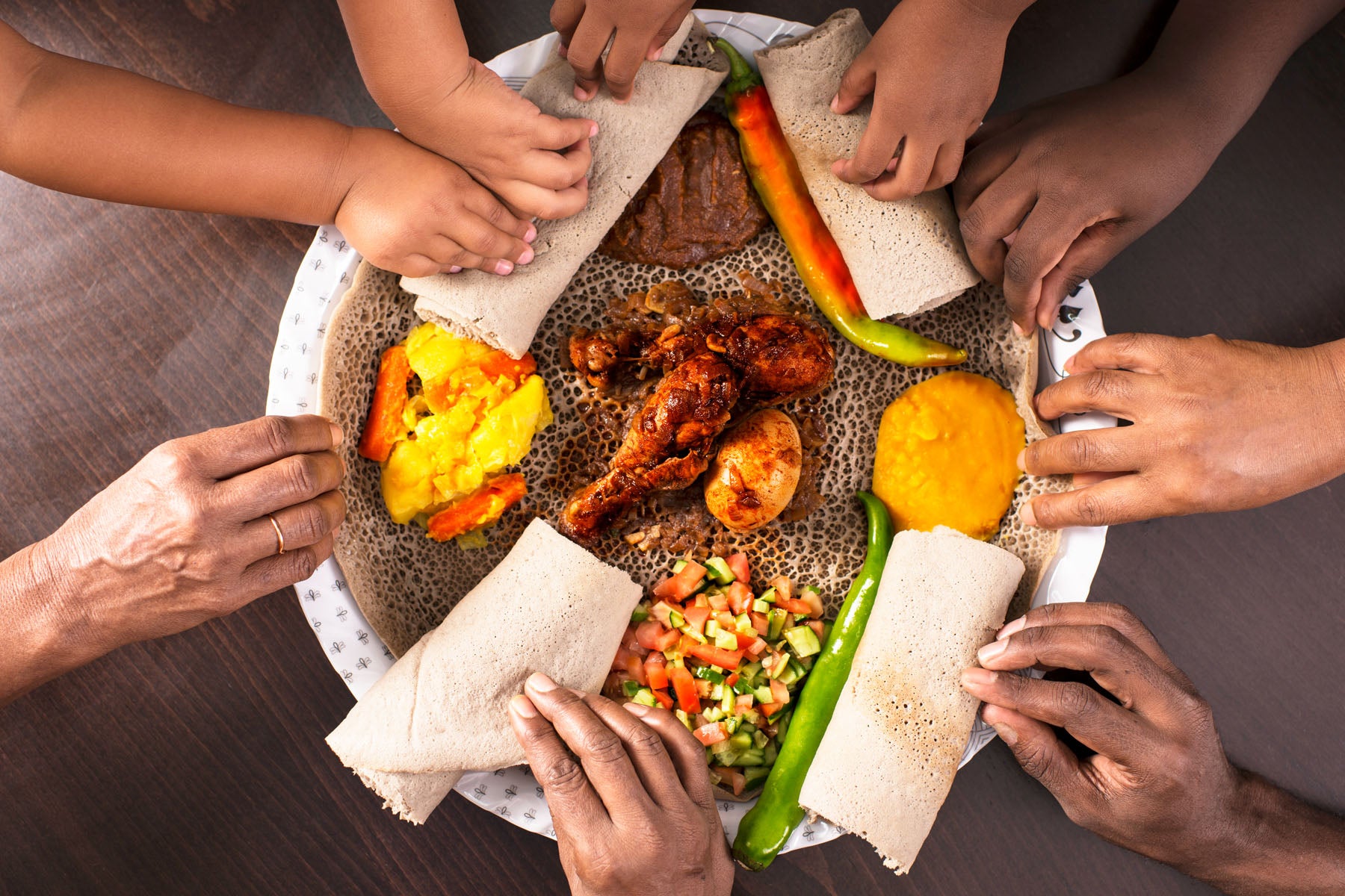 Teff Injera. Berhan Grains Organic Teff Flour.